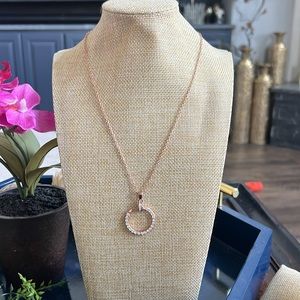Park Lane Rose Gold Crest Necklace NWOT